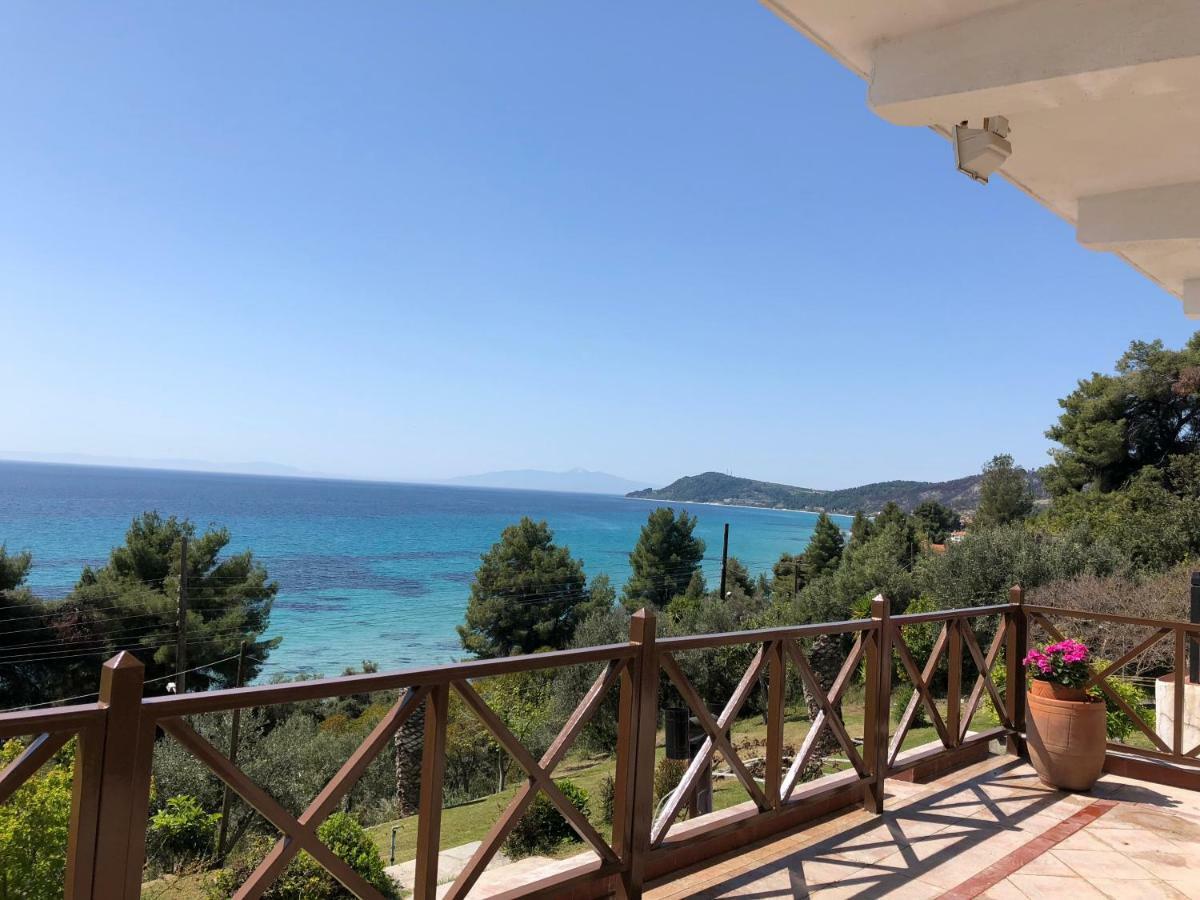 Villa Unique Sea View House Kalandra Esterno foto